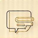 Consultation service icon in the form of dialog icons